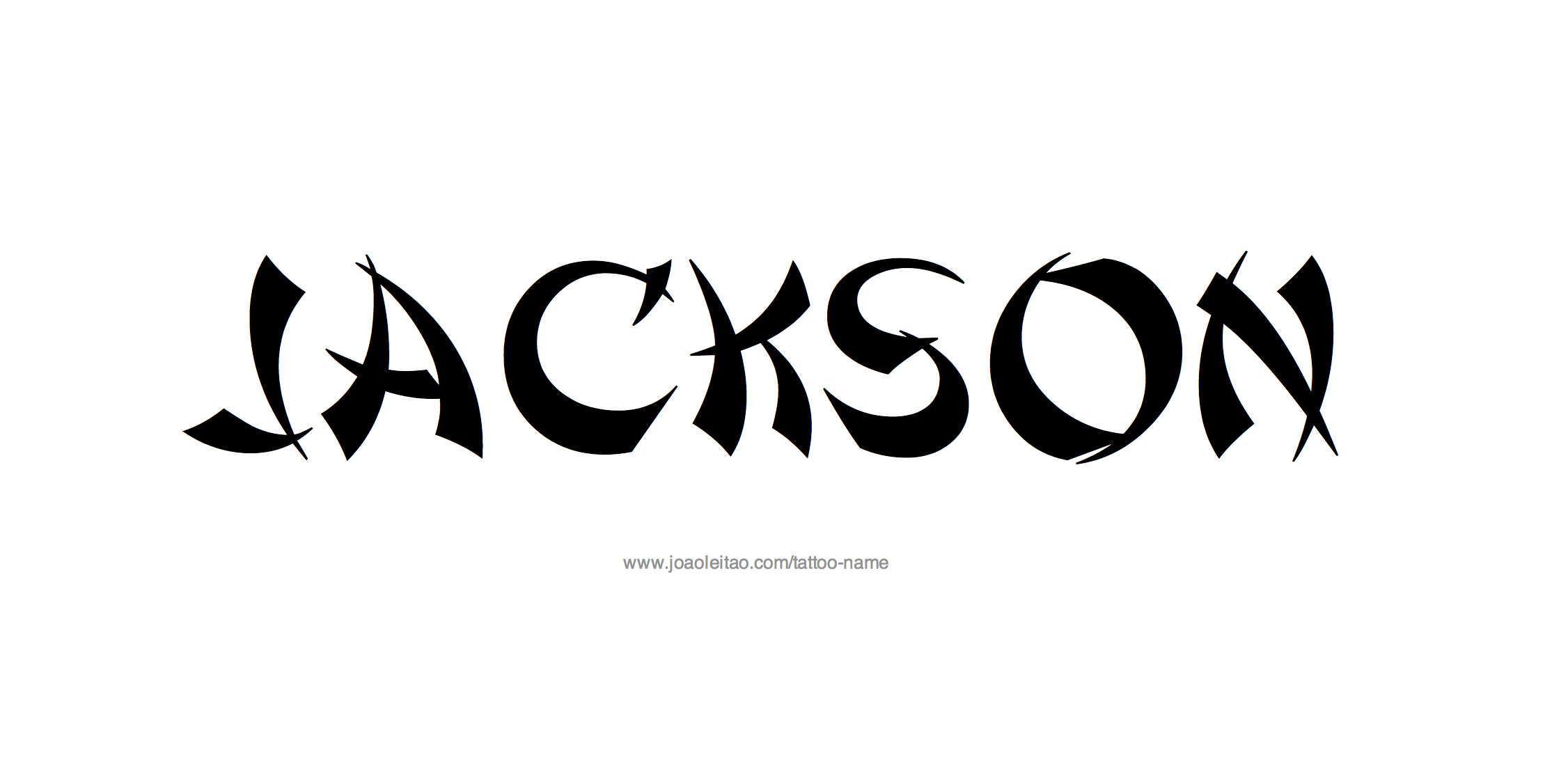 Jackson Name Tattoo Designs